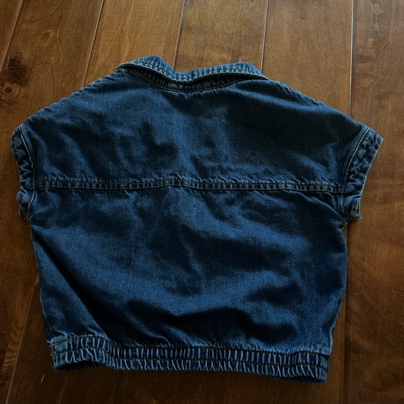 Cropped Denim Top - Picture 2 of 2
